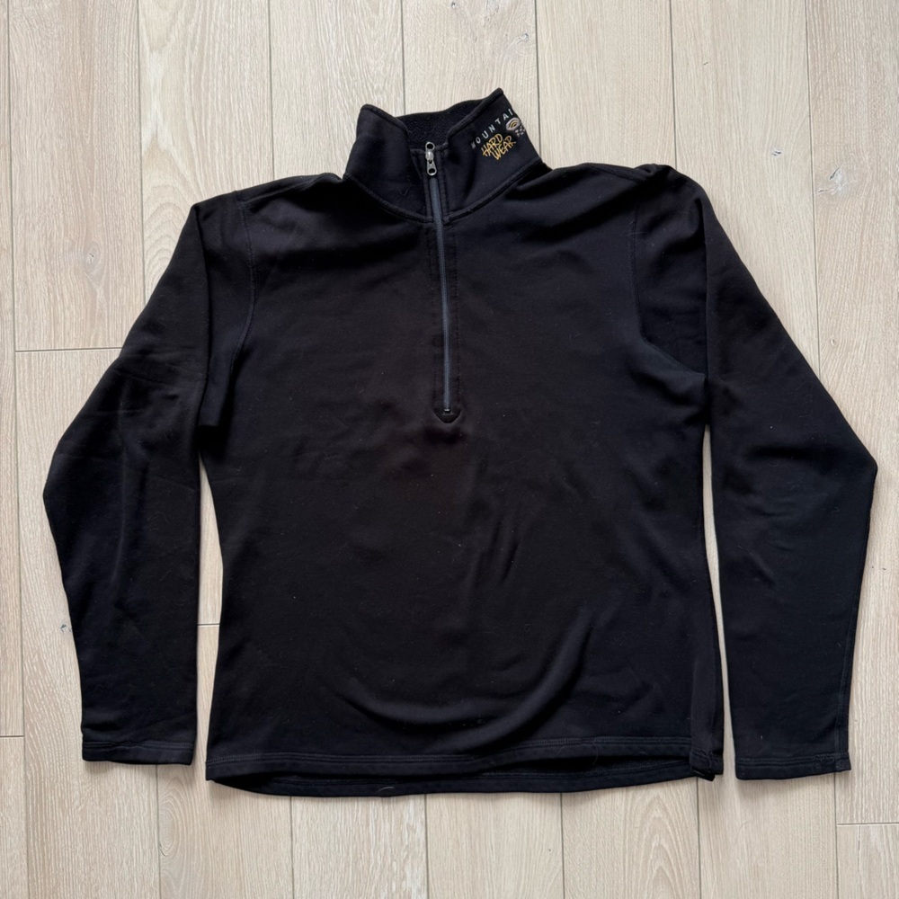 Mountain Hardwear 1/4 Zip Black Sweater Women’s Size Small